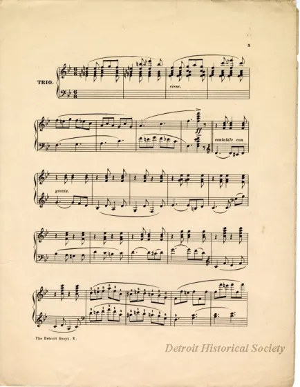 Music, Sheet - The Detroit Greys Two Step