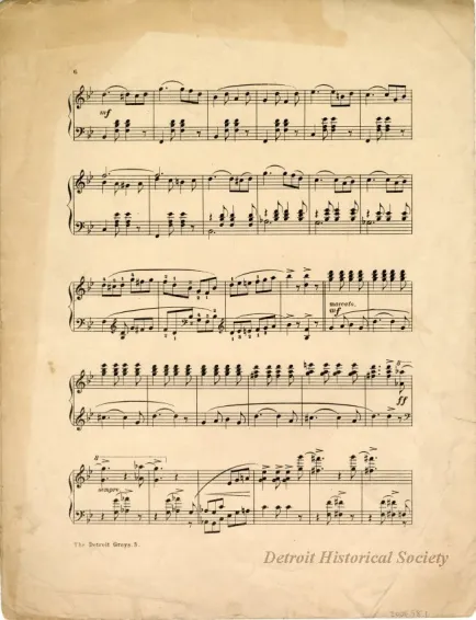 Music, Sheet - The Detroit Greys Two Step