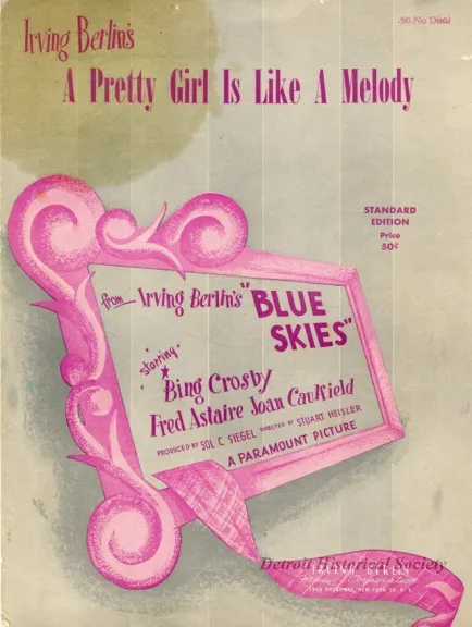 Music, Sheet - A Pretty Girl Is Like A Melody
