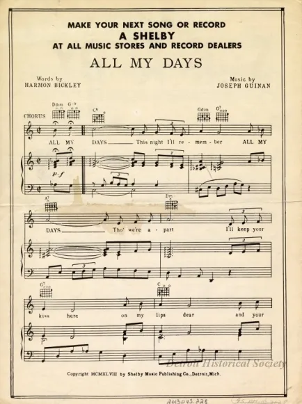 Music, Sheet - Ship Ahoy