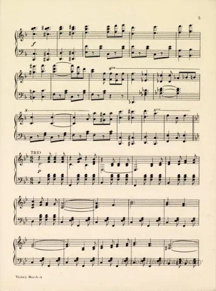 Music, Sheet - Victory March