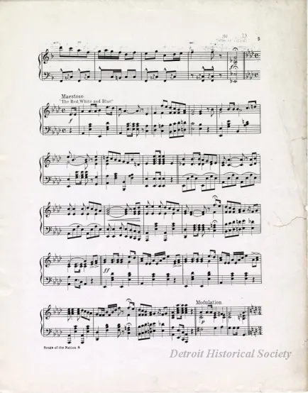 Music, Sheet - Songs of the Nation
