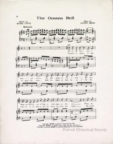 Music, Sheet - Ocean Roll