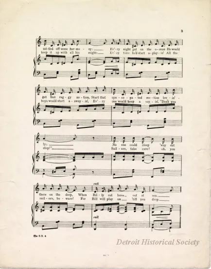 Music, Sheet - Ocean Roll