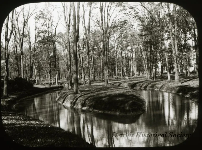 Transparency, Lantern-slide - November, Detroit - Bell Isle