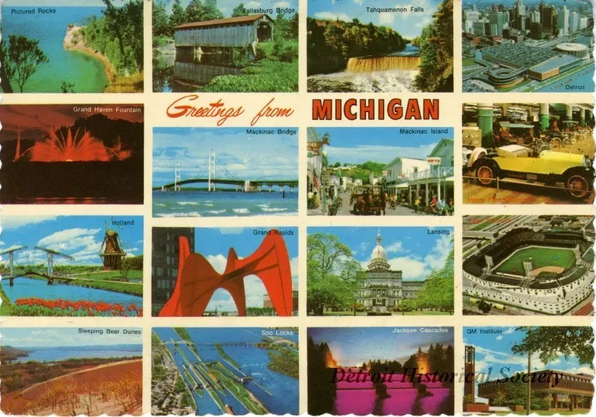 Postcard - Greetings from Michigan