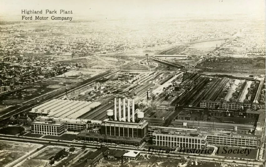 Postcard - Highland Park Plant, Ford Motor Company
