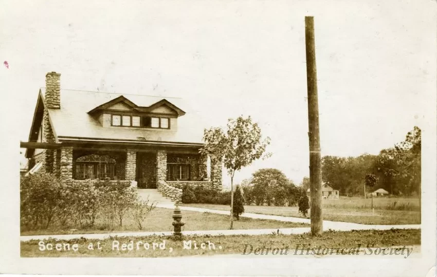 Postcard - Scene at Redford, Mich.