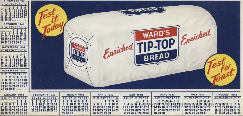 Blotter, Desk - Ward's Tip-Top Bread