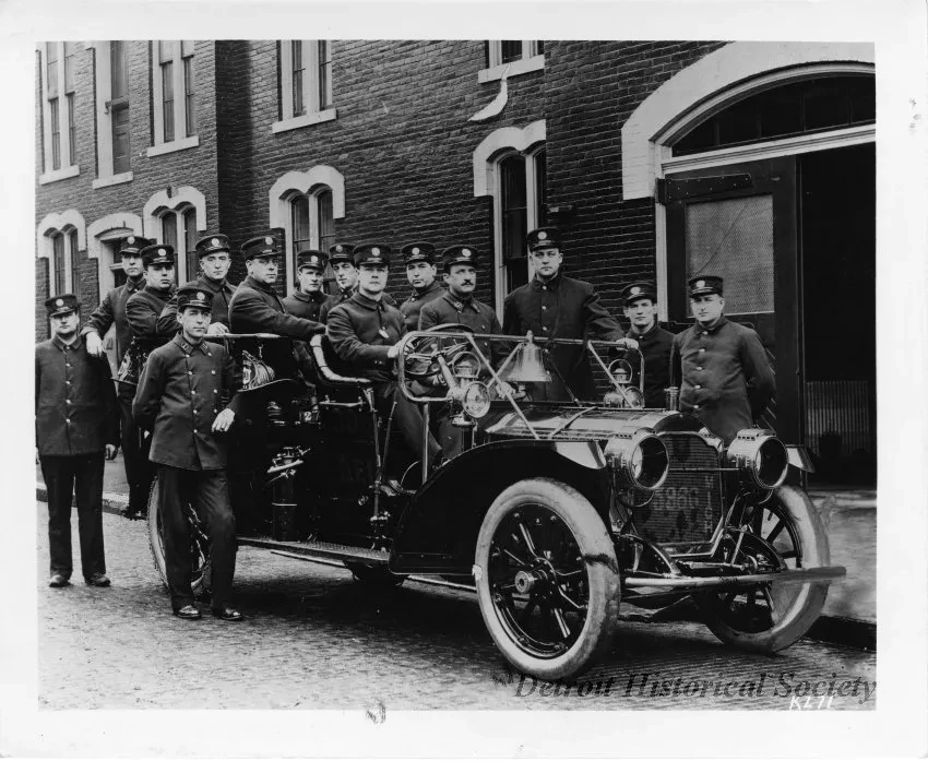 Print, Photographic - Detroit Fire Department Engine Company No. 30