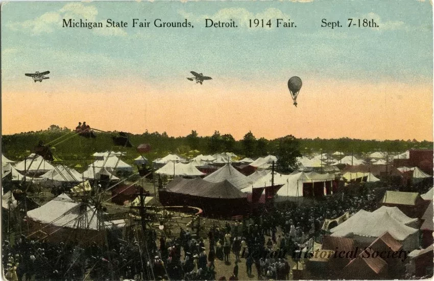 Postcard - Michigan State Fair Grounds, Detroit. 1914 Fair. Sept. 7-18th. - Michigan State Fair Grounds, Detroit. 1914 Fair.