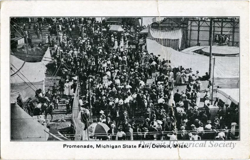 Postcard - Promenade, Michigan State Fair, Detroit, Mich. - Promenade, Michigan State Fair, Detroit, Mich.