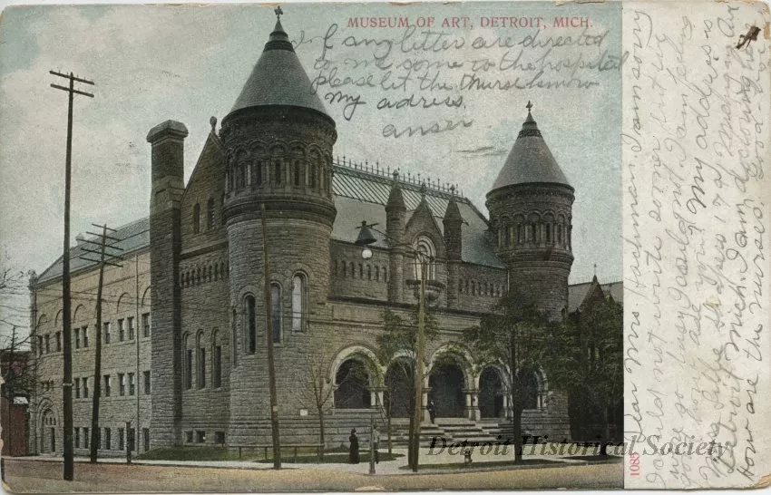 Postcard - Museum of Art, Detroit, Mich. - Museum of Art, Detroit, Mich.
