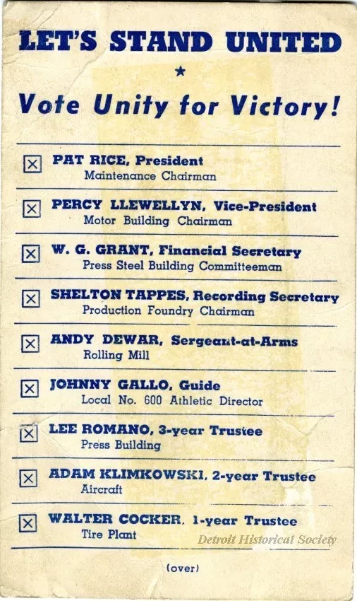 Card, Political