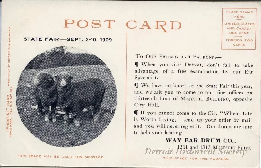 Postcard - City Hall and Majestic Building, Detroit, Mich.