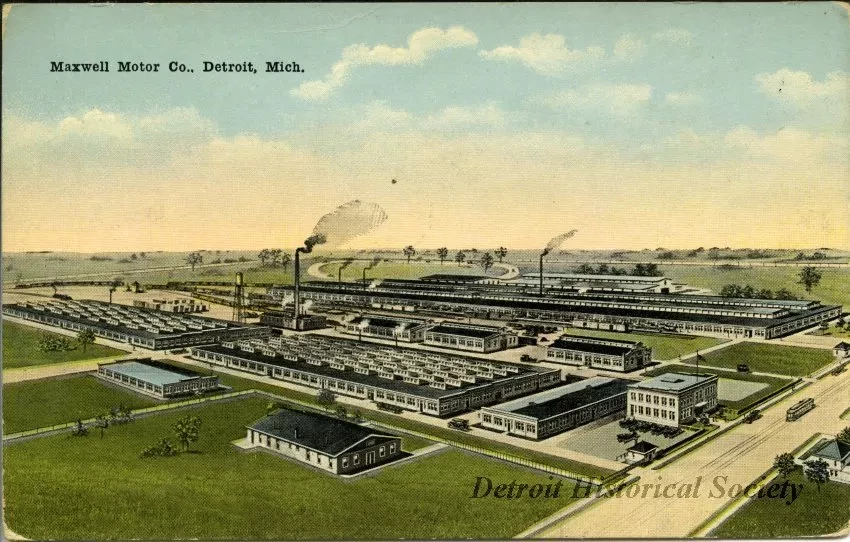Postcard - Maxwell Motor Co., Detroit, Mich.