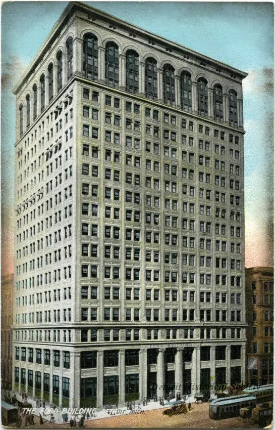 Postcard - The Ford Building, Detroit, Mich. - The Ford Building