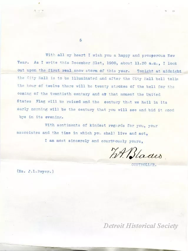 Letter - Office of the Controller