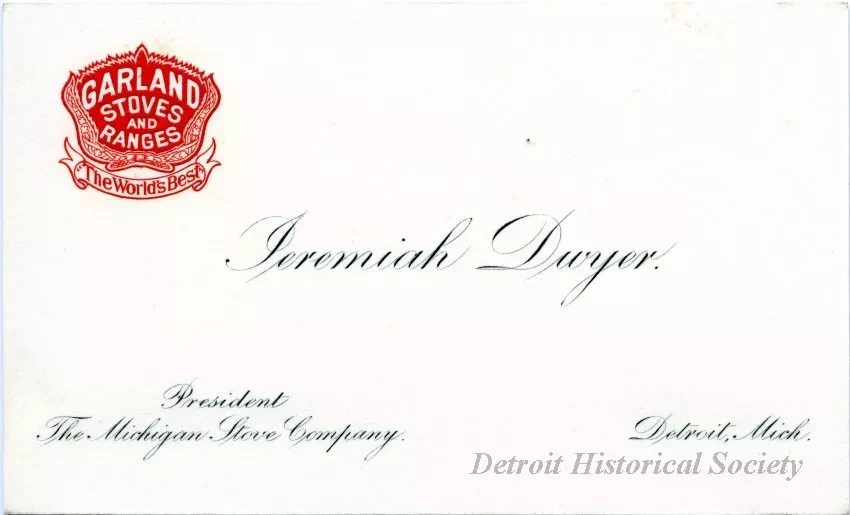 Card, Business - Jeremiah Dwyer