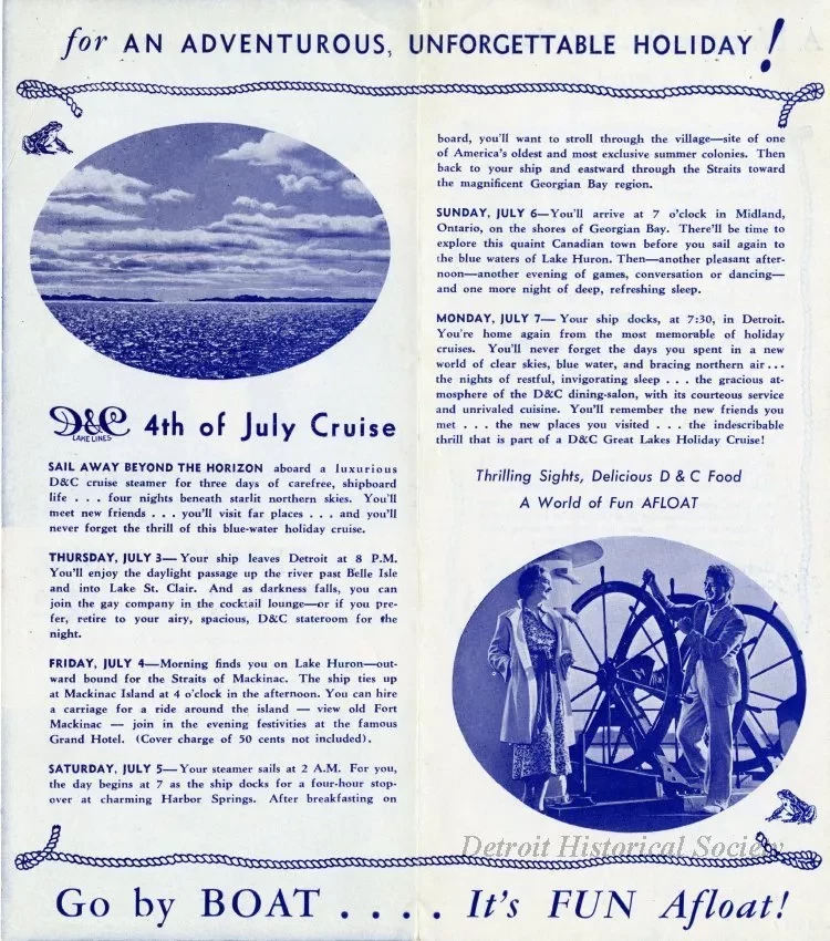 Brochure - Fun Afloat on this Big D&C 4th of July Cruise