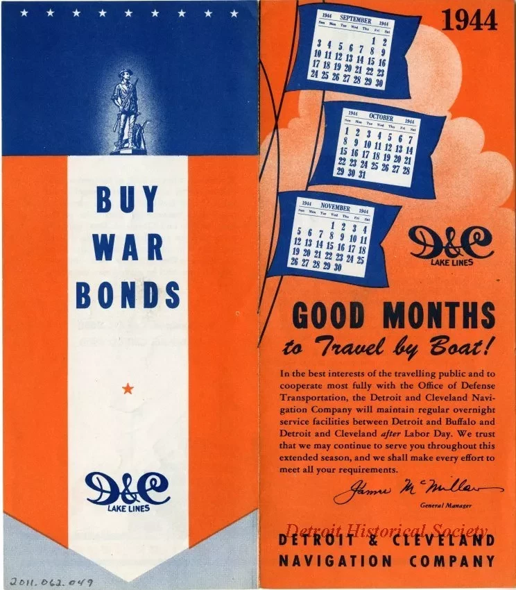 Brochure - September, October, November, Good Months to Travel by Boats