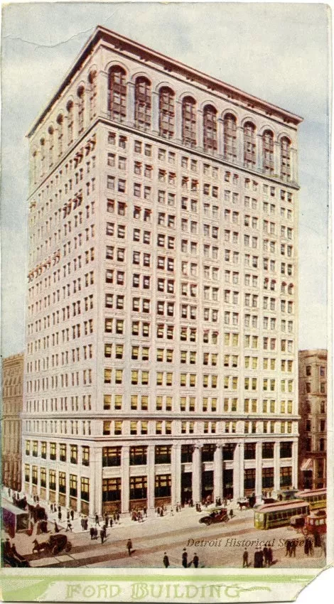 Postcard - Ford Building. - Ford Building