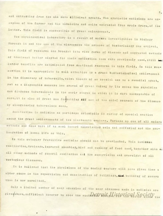 Letter - Medical Reminiscences of the Nineteenth Century