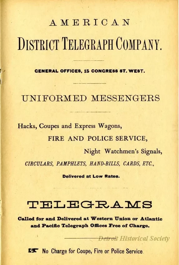 Directory, Telephone - The Speaking Telephone!
List of Subscribers connected with the Central Office System