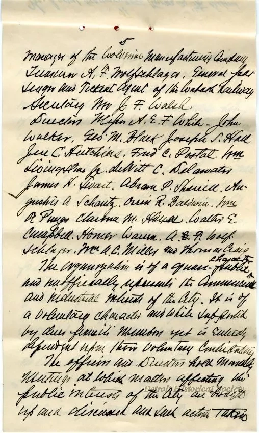 Letter - The Chamber of Commerce