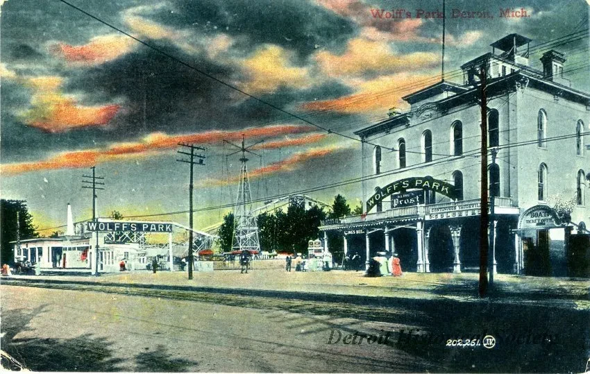 Postcard - Wolff's Park, Detroit, Mich.
