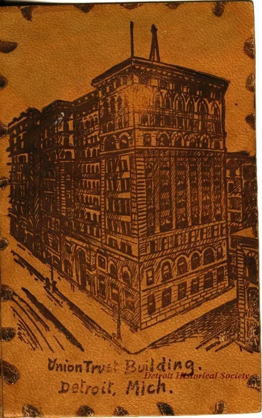 Postcard - Union Trust Building. Detroit, Mich.