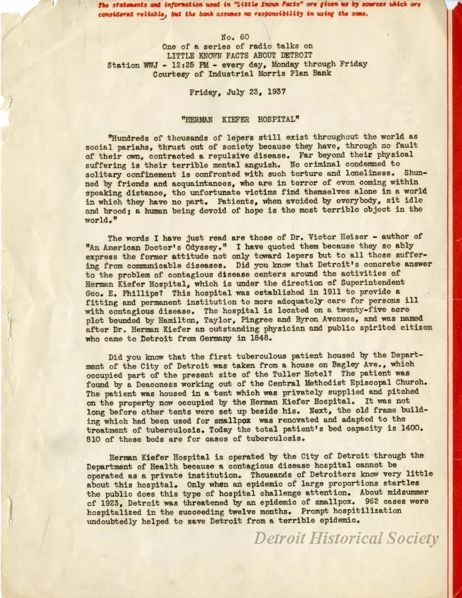 Transcript - Herman Kiefer Hospital