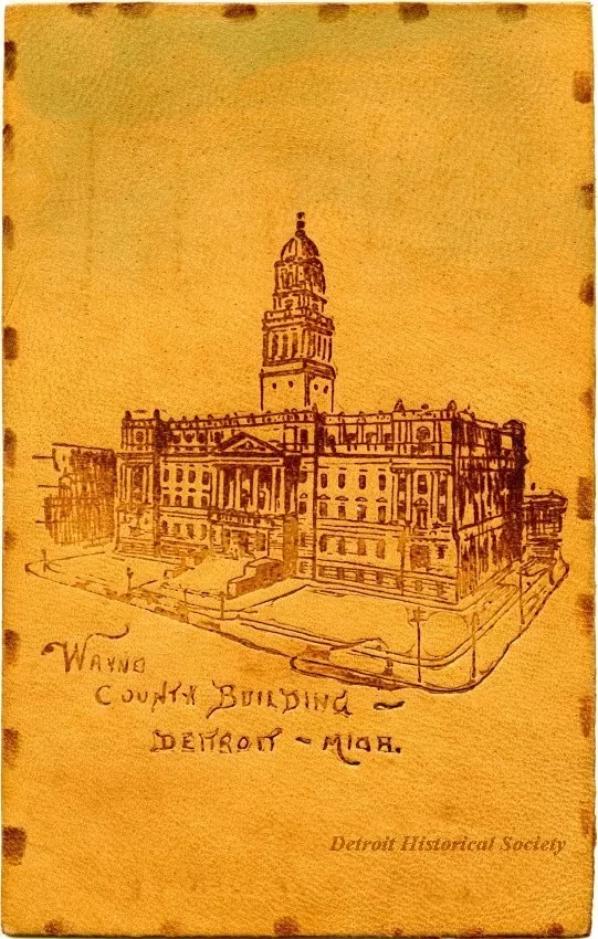 Postcard - Wayne County Building - Detroit - Mich. - Wayne County Building, Detroit, Mich.