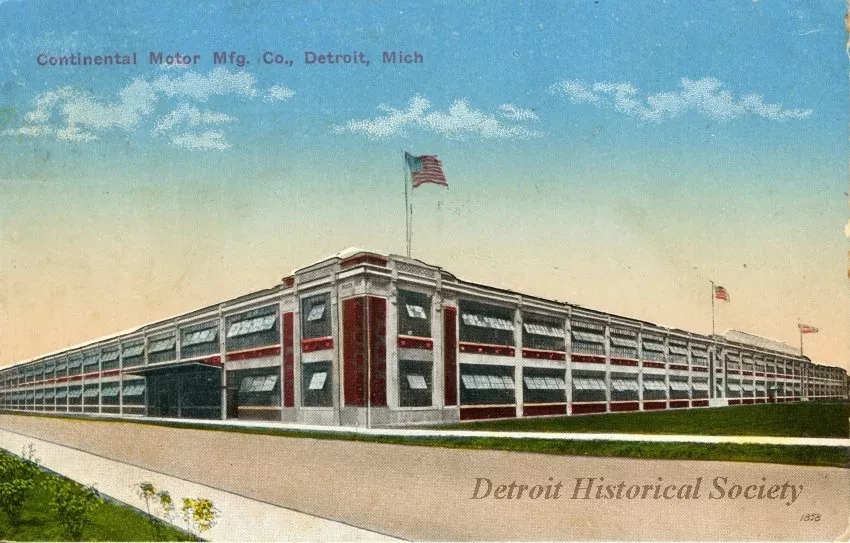 Postcard - Continental Motor Mfg. Co., Detroit, Mich