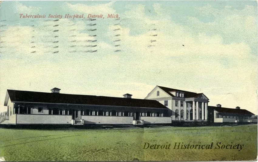Postcard - Tuberculosis Society Hospital, Detroit, Mich.