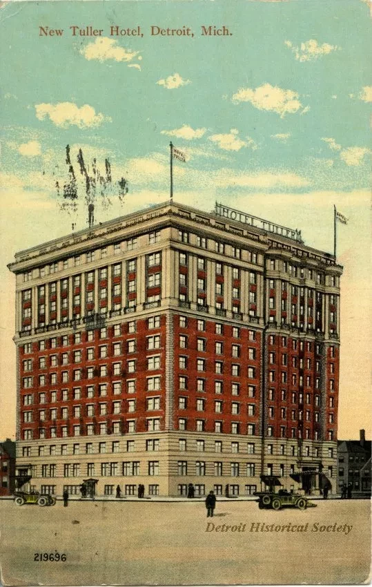 Postcard - New Tuller Hotel, Detroit, Mich.