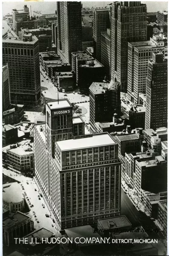 Postcard - The J.L. Hudson Company, Detroit, Michigan