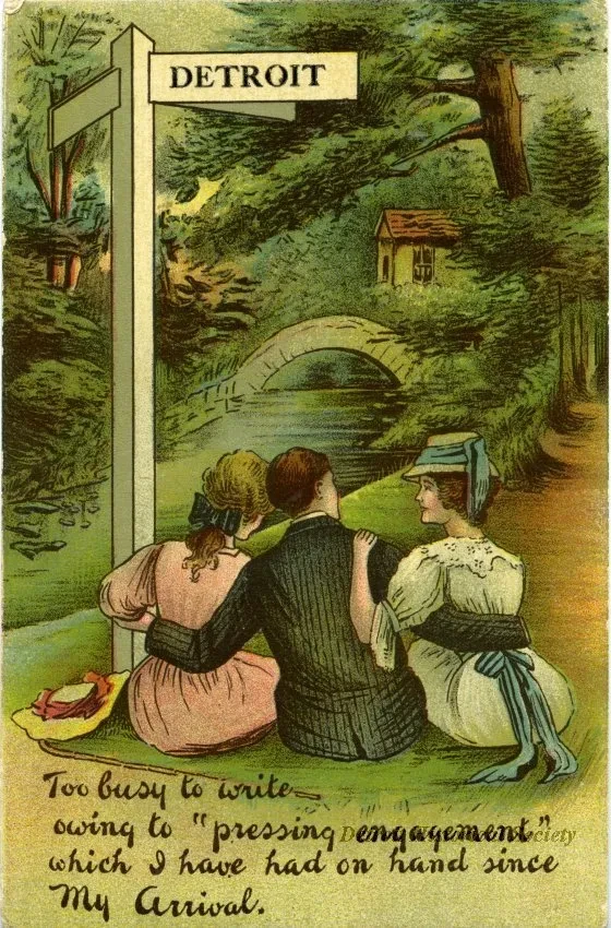 Postcard - Detroit