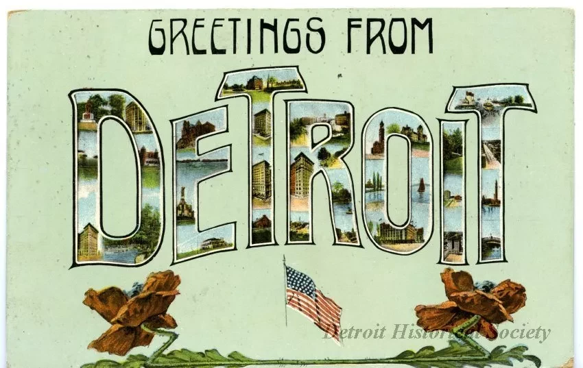 Postcard - Greetings from Detroit