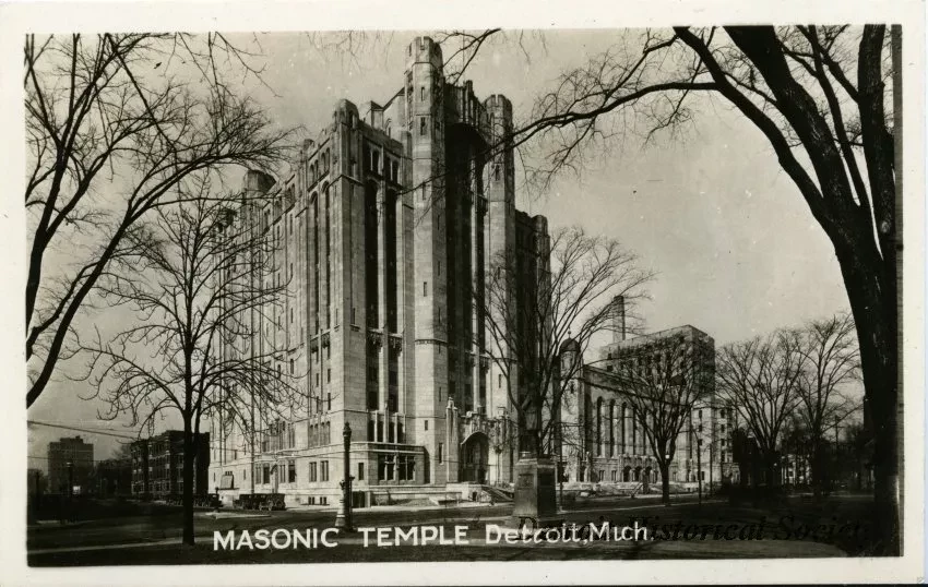 Postcard - Masonic Temple, Detroit, Mich.