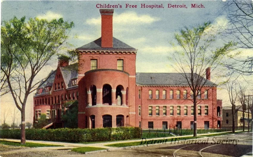 Postcard - Children's Free Hospital, Detroit, Mich.