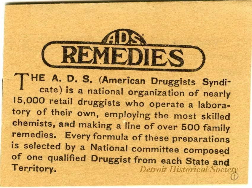 Booklet - A.D.S. Remedies