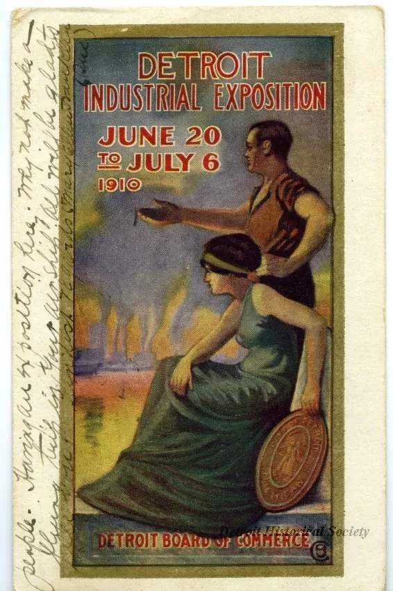Postcard - Detroit Industrial Exposition
June 20 to July 6, 1910
Detroit Board of Commerce