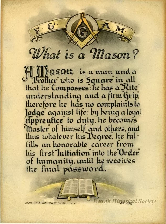 Sign - What is a Mason?