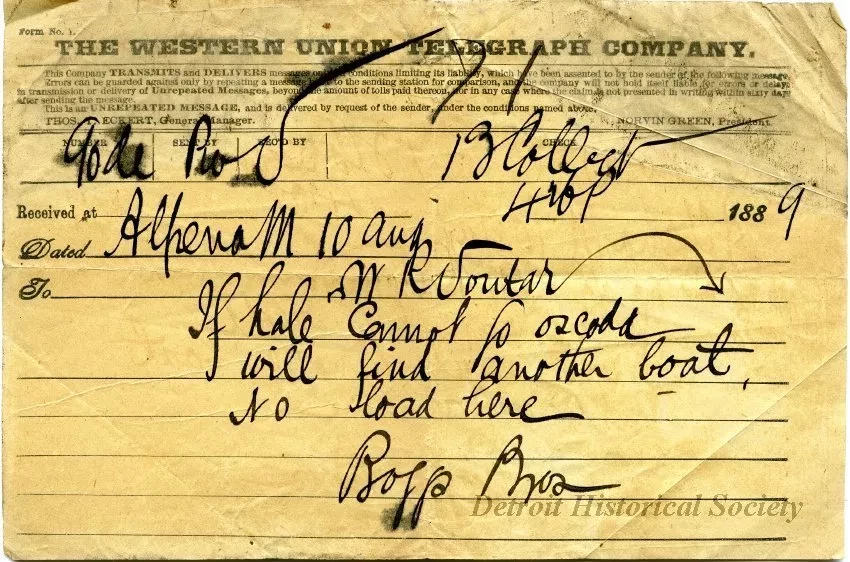 Telegram - The Western Union Telegraph Company