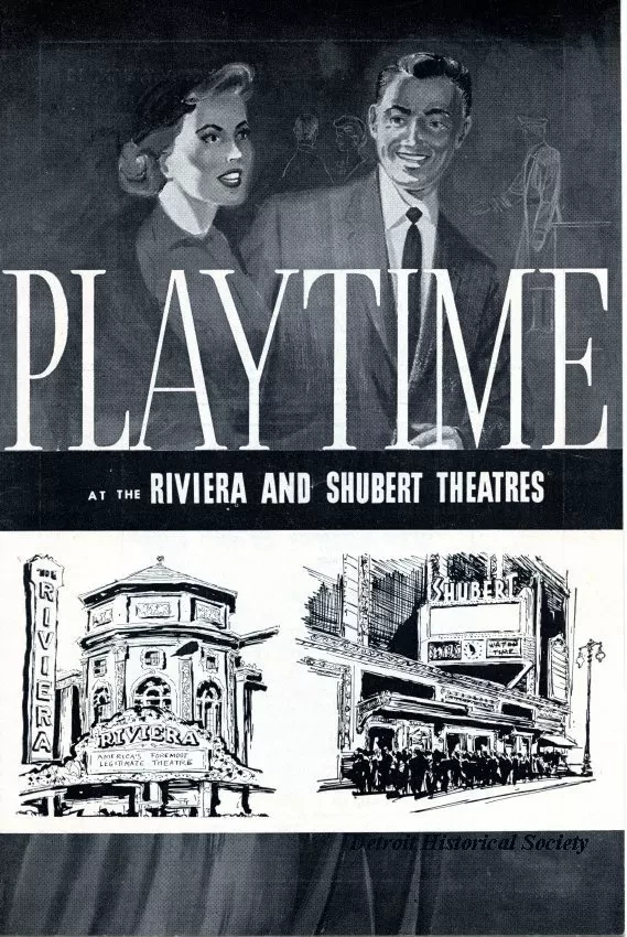 Program, Theater - Playtime at the Rivera and Shubert Theatres