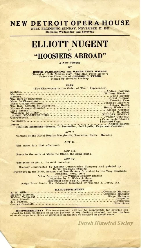 Program, Theater