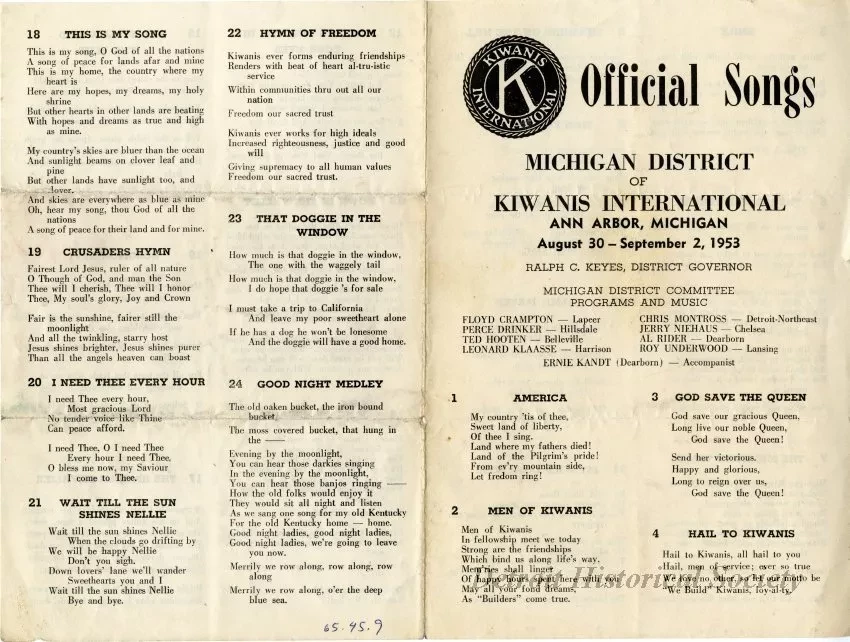 Booklet - Official Songs