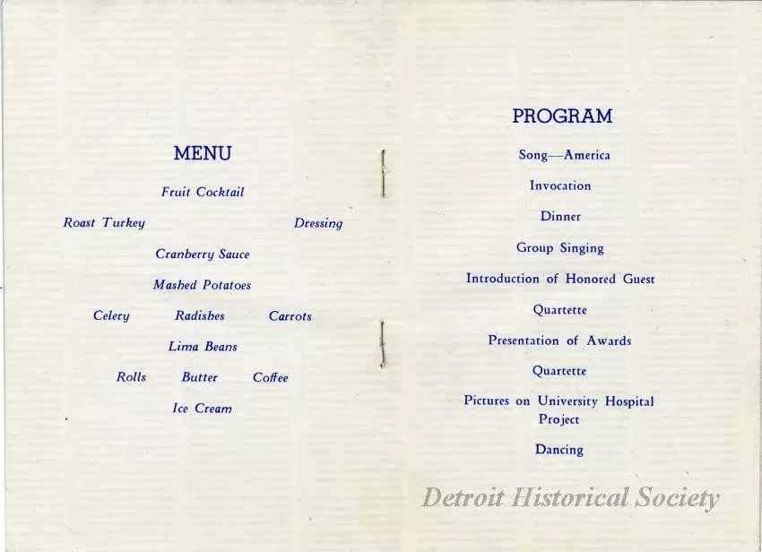 Program - Ann Arbor Kiwanis Club, Twenty-fifth Anniversary