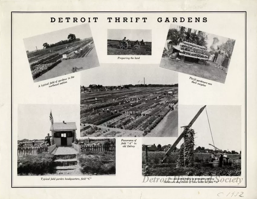 Report, Annual - Annual Report of the Detroit and Wayne County Thrift Gardens for the Year 1935